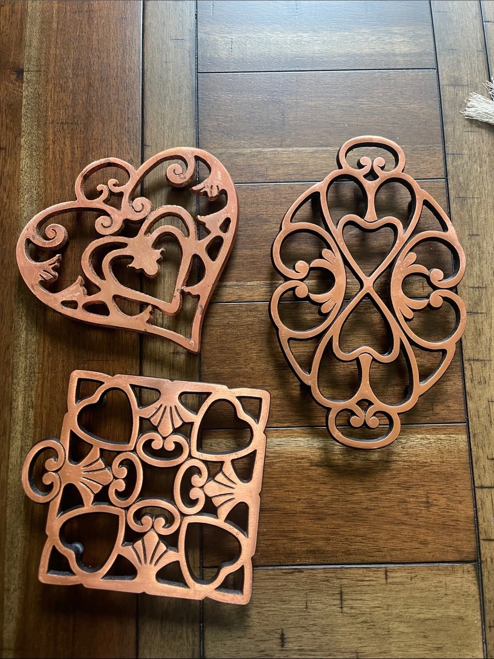 Pampered chef cast iron trivets